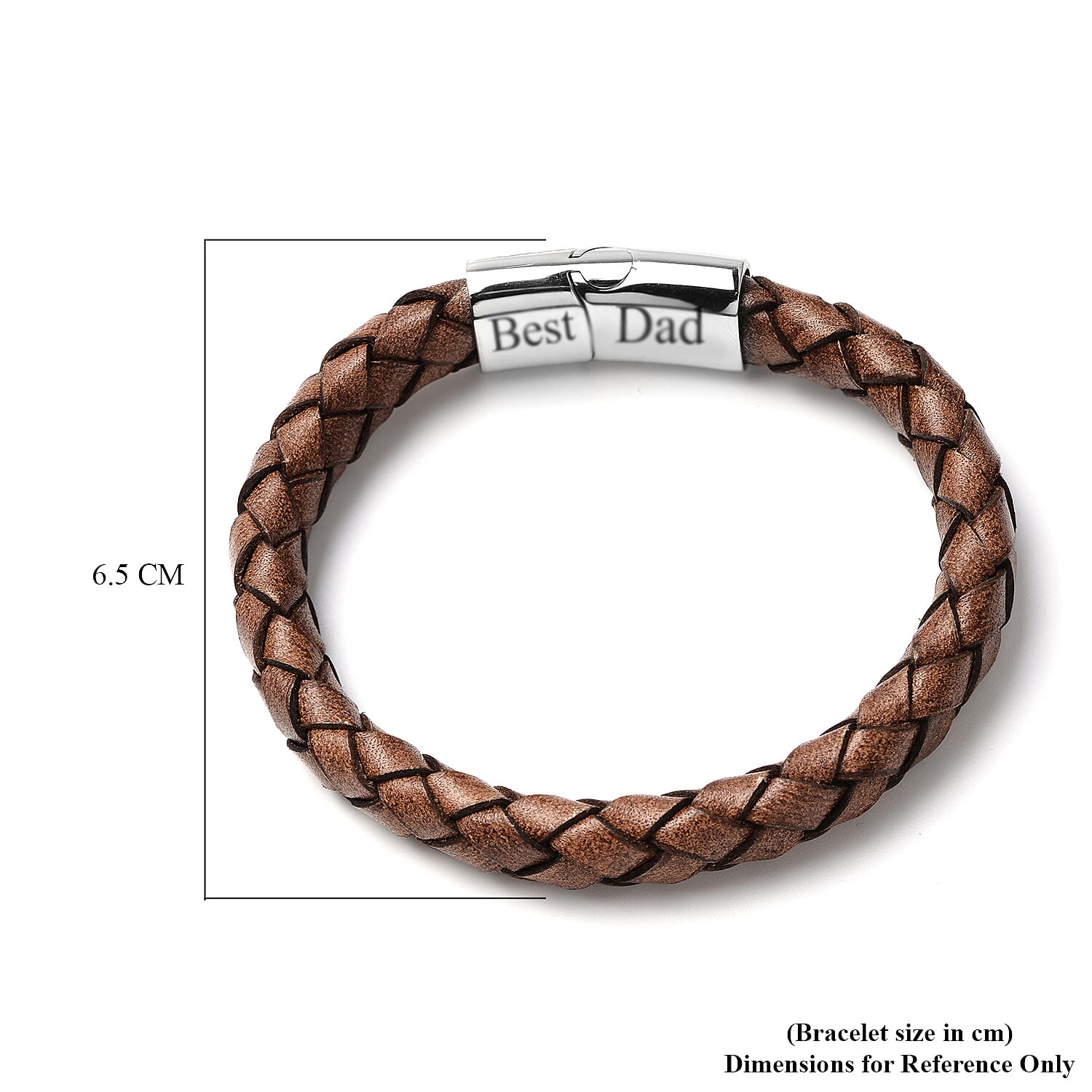 Personalised Men's Secret Message Leather Bracelet