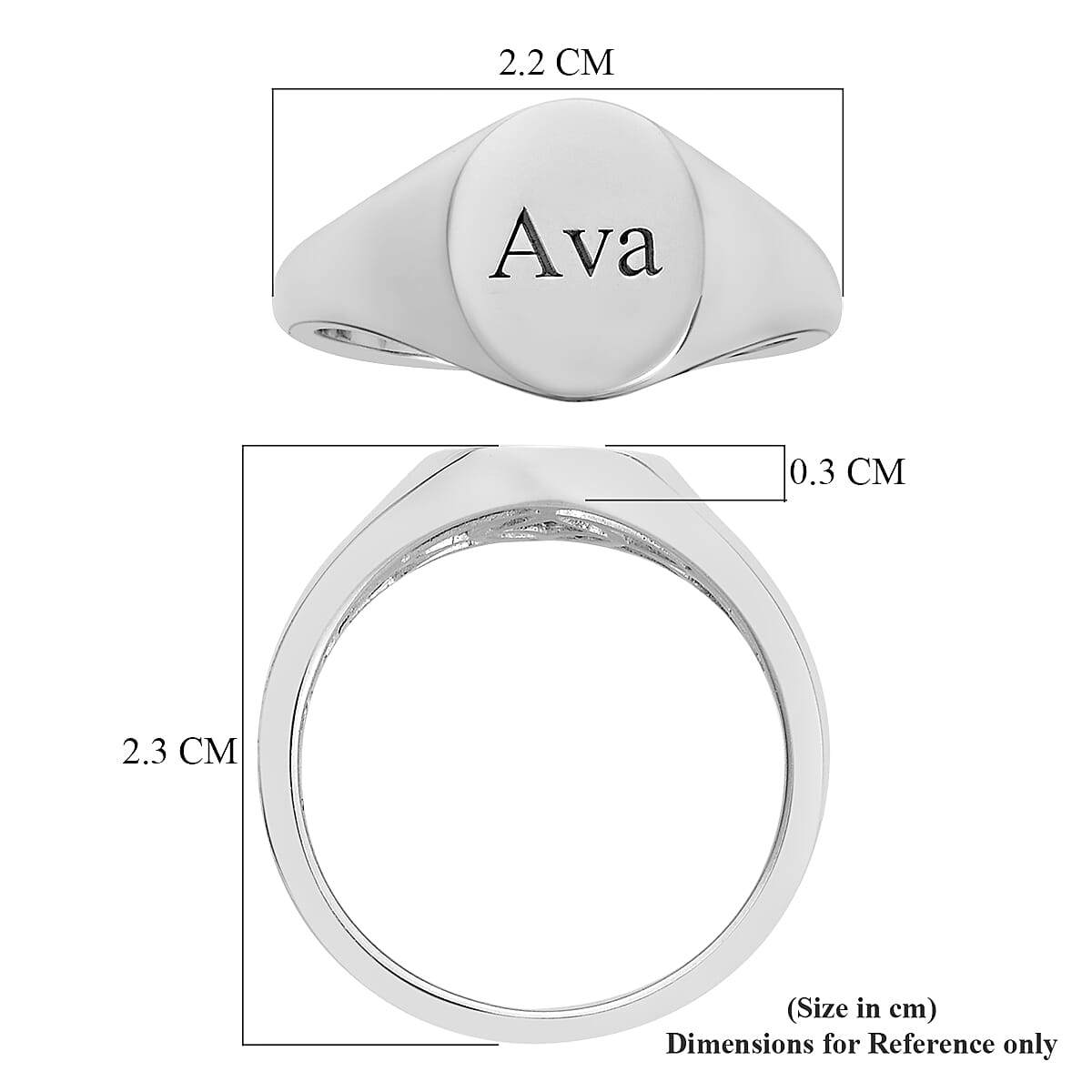 Personalised Engravable Signet Ring