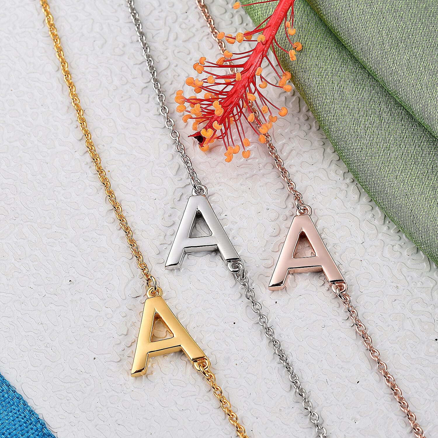 Personalised Sideways Initial Necklace