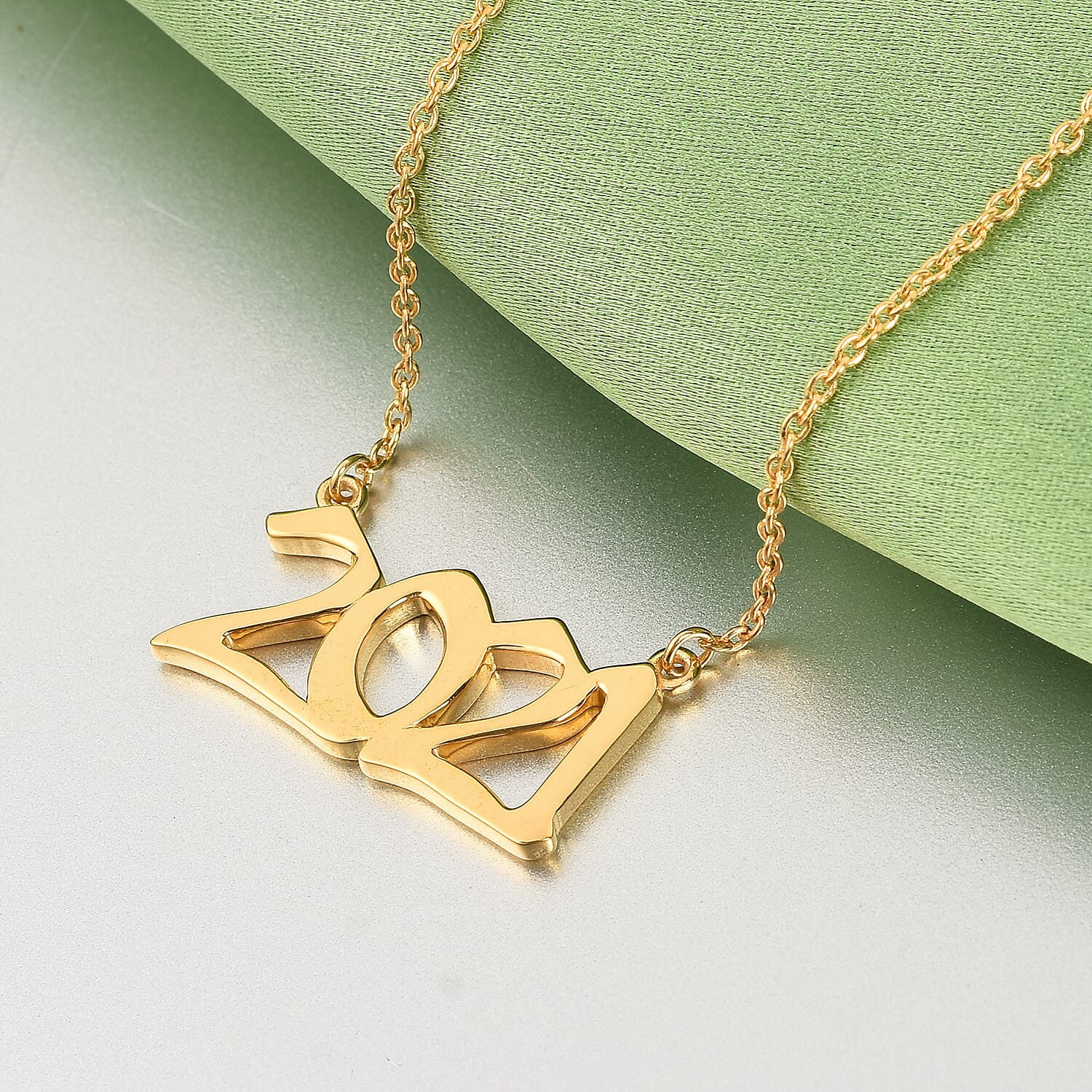 Personalised Birth Year Necklace with Chain, Size 18+2 Inch