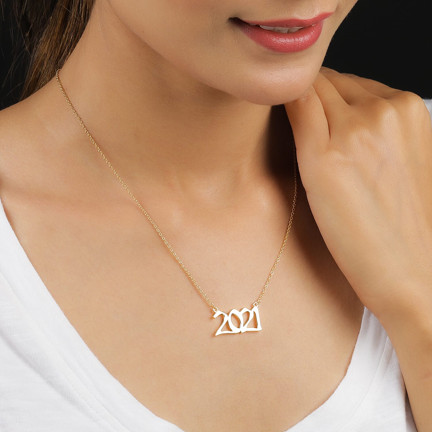 Personalised Birth Year Necklace with Chain, Size 18+2 Inch