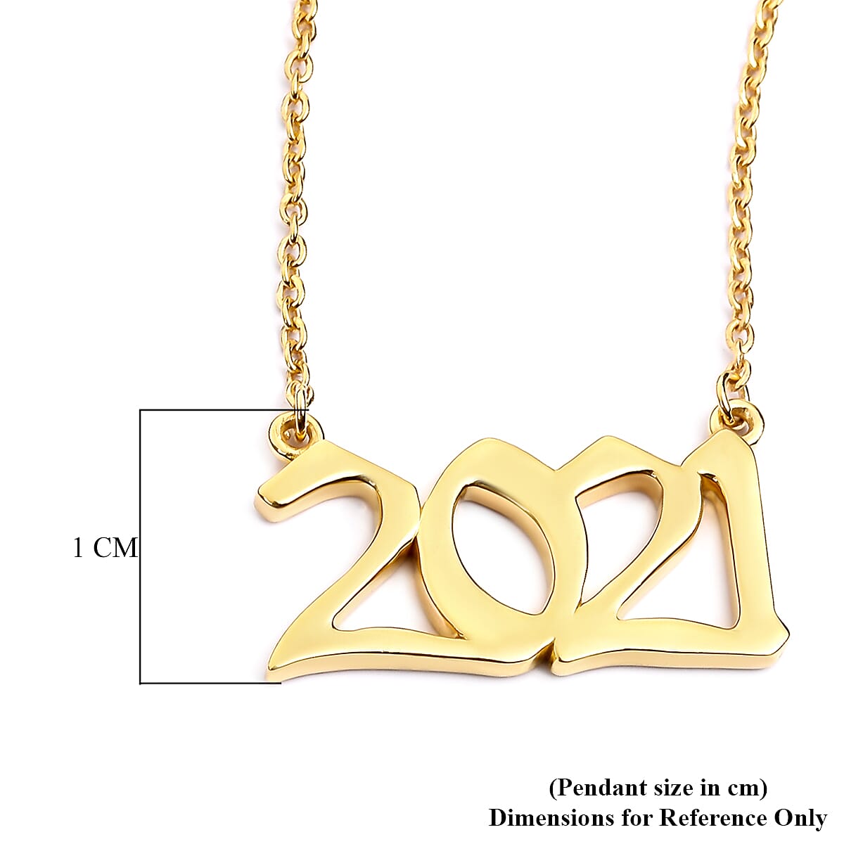 Personalised Birth Year Necklace with Chain, Size 18+2 Inch
