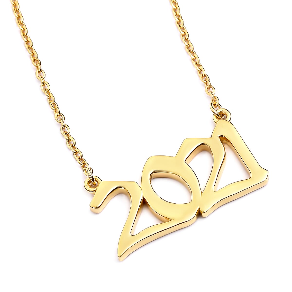 Personalised Birth Year Necklace with Chain, Size 18+2 Inch