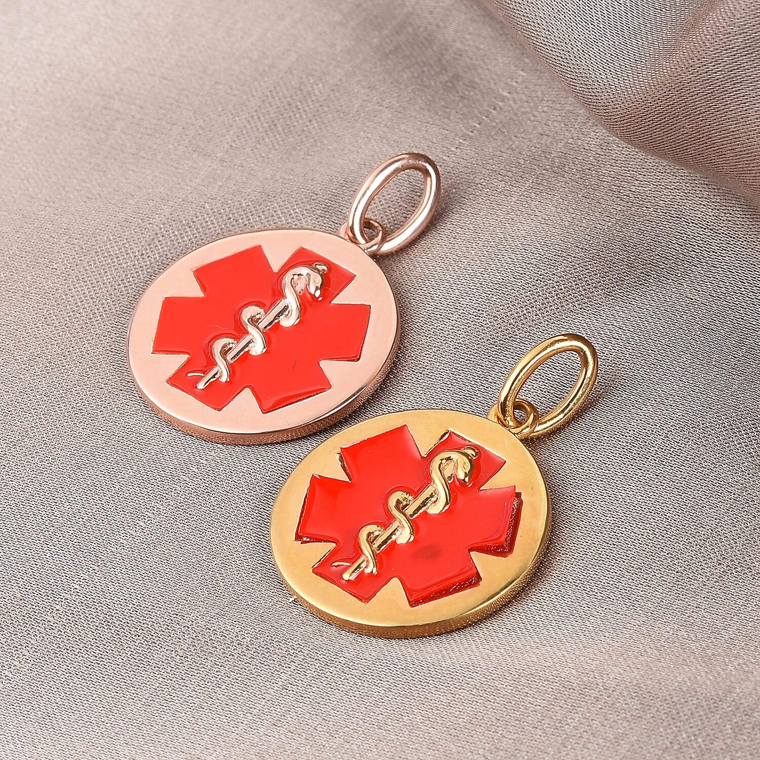 Personalised Medical Alert Pendant in Silver