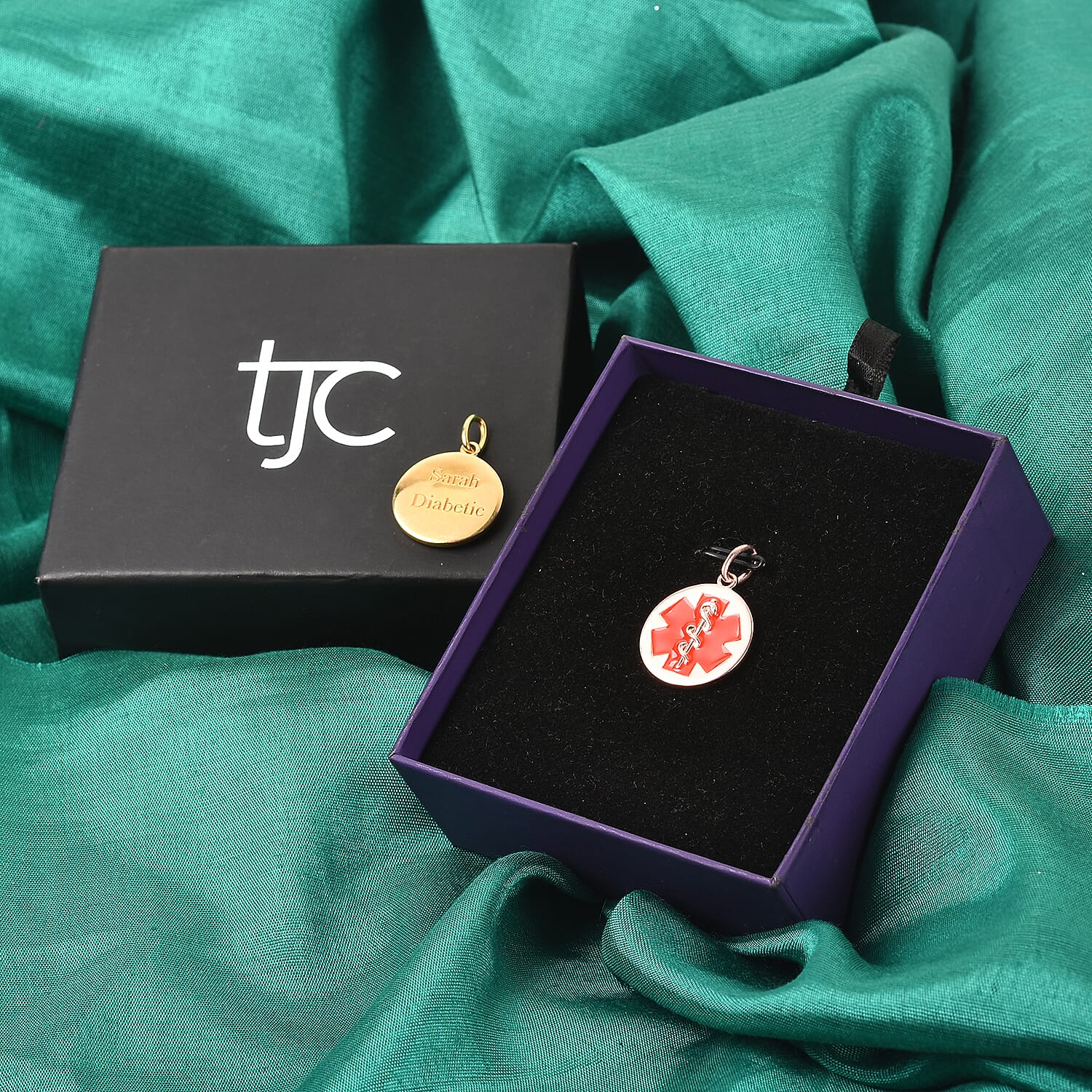 Personalised Medical Alert Pendant in Silver