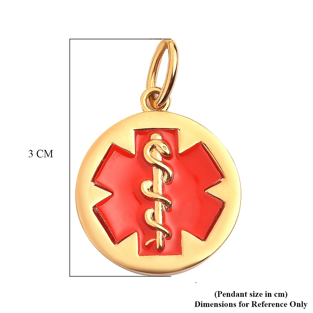 Personalised Medical Alert Pendant in Silver