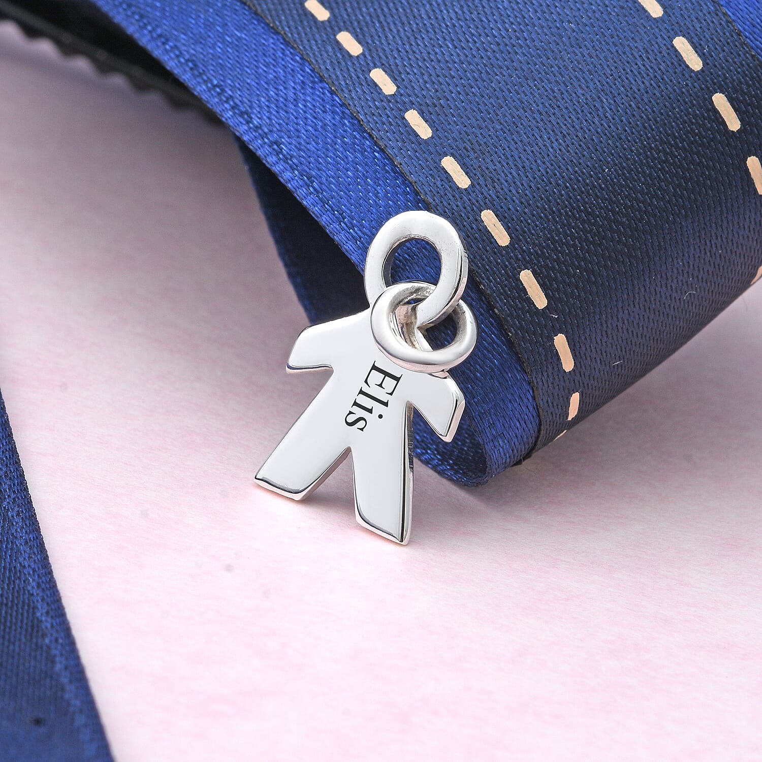 Personalised Engravable Boy Pendant in Silver