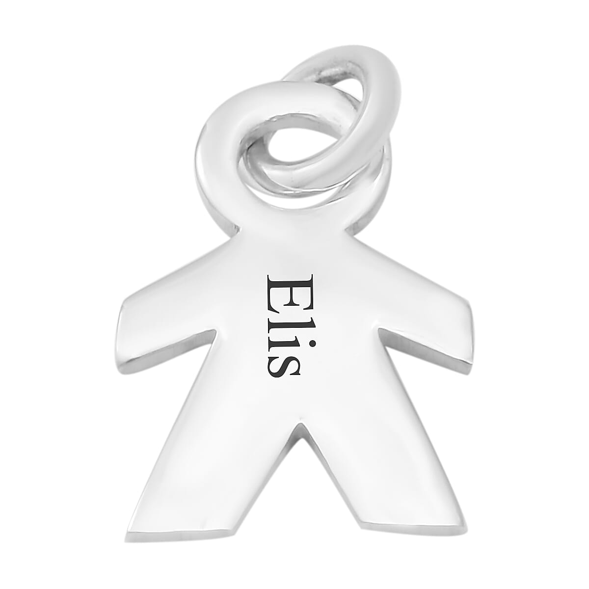 Personalised Engravable Boy Pendant in Silver