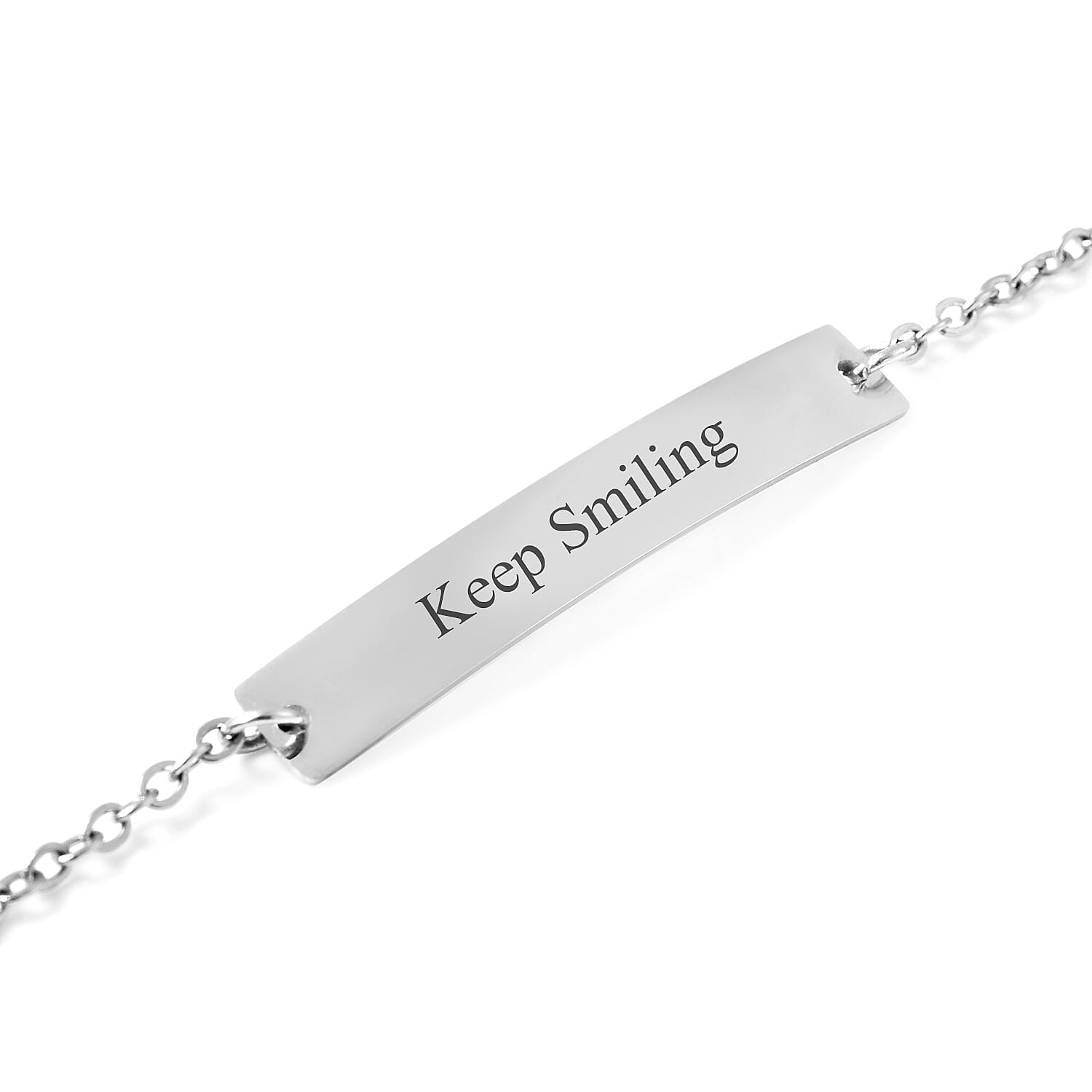 Personalise Engravable Bar Bracelet, Size 6.5+1.5 Inch