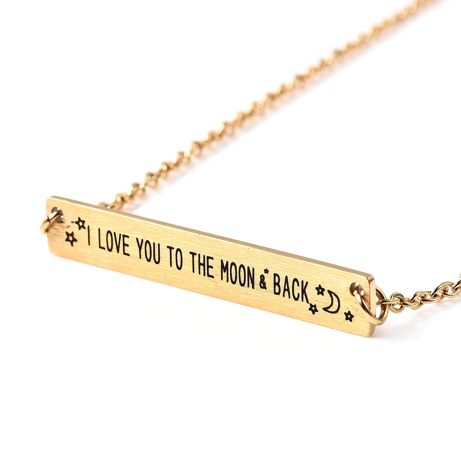 Personalise Engravable Stunning Bar Necklace, Size 17.5+2 Inch, Stainless Steel