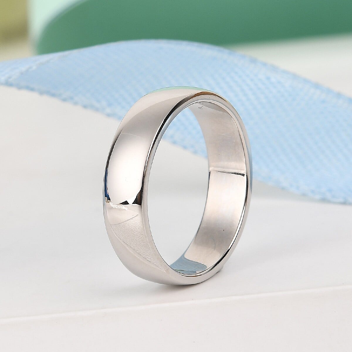 Personalised Engravable 950 Platinum 4.7mm Band Ring, Platinum