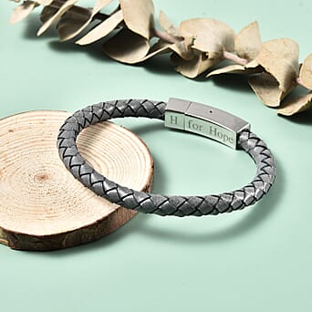https://tjcuk.sirv.com/Products/D1/0/D10215/Personalised-Engravable-Grey-Leather-Bracelet-8-Inch_D10215.jpg?w=342&h=342