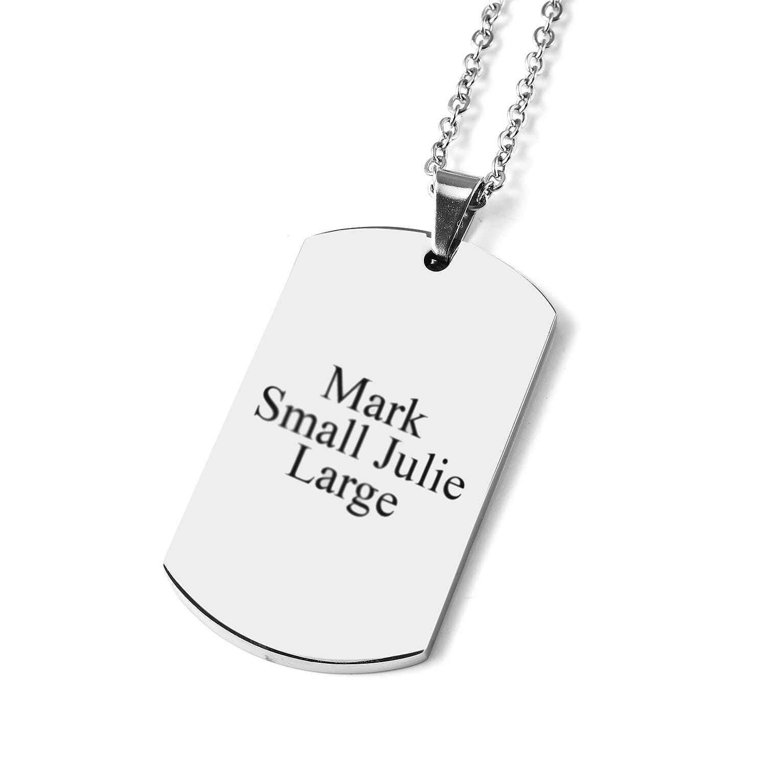 Personalised Engravable His and Her Dog tags in Stainless Steel