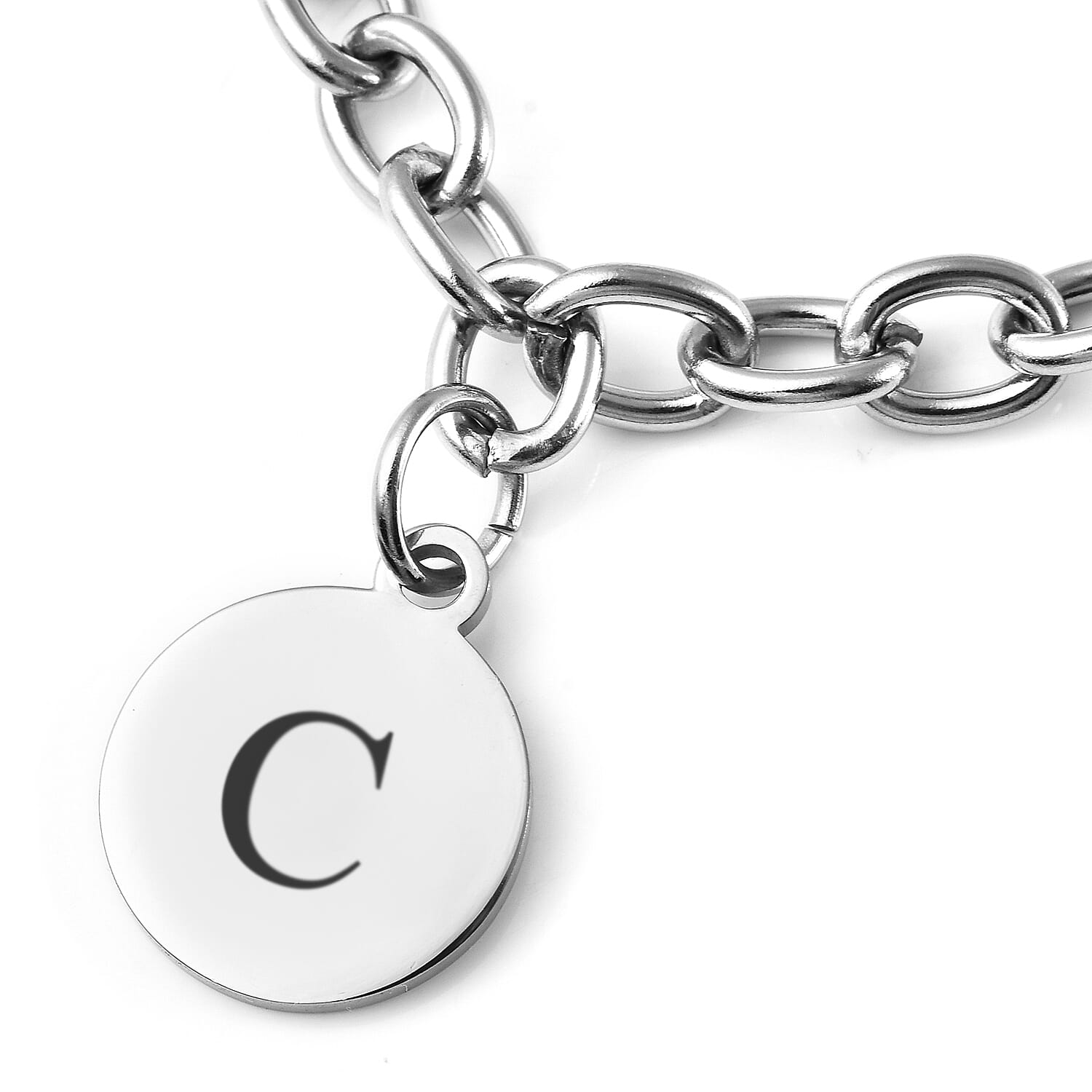 Personalised Engravable Dog tag and Disc in Stainless Steel, 22 Inches