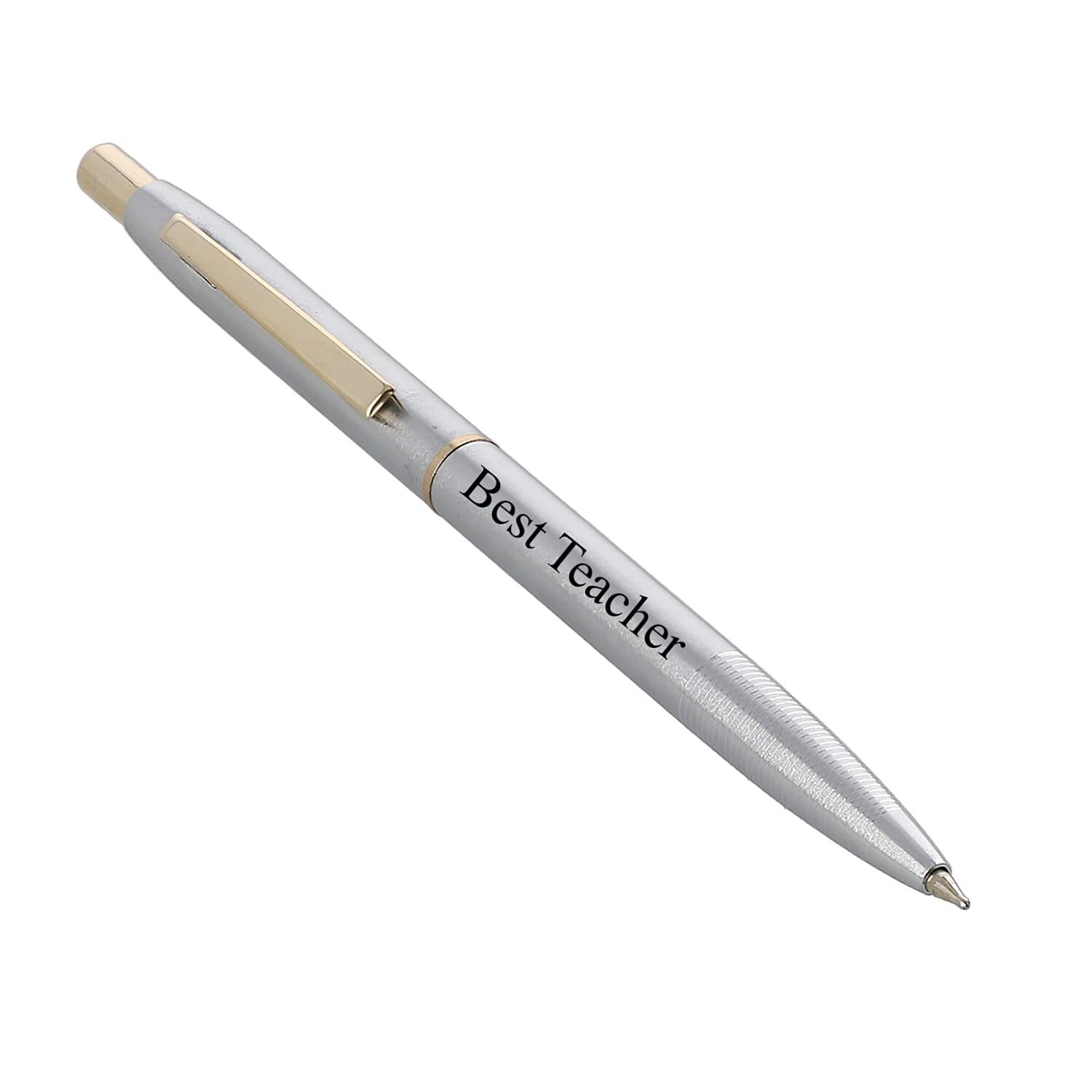 Personalised Engravable Silver & Gold Tone Ball Point Pen