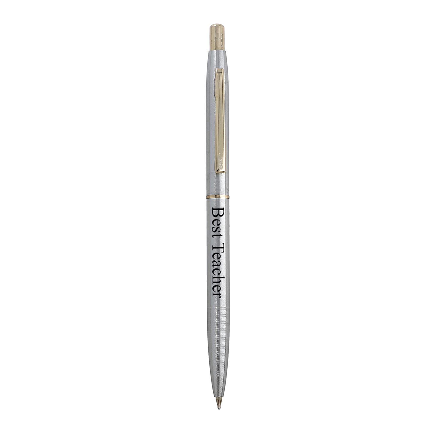 Personalised Engravable Silver & Gold Tone Ball Point Pen