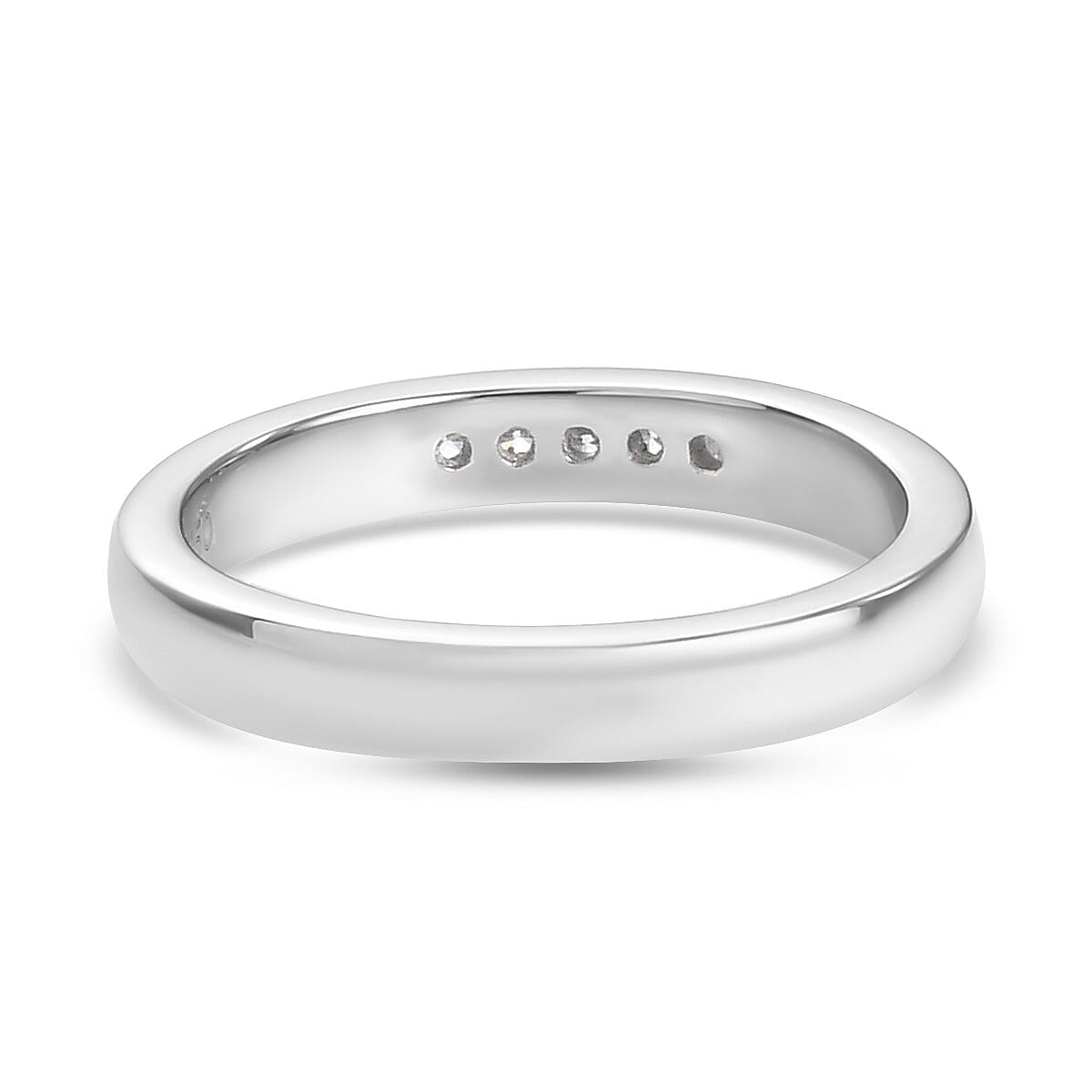 Personalised Engravable Rhapsody Diamond (0.10 Ct) 950 Platinum Ring  0.100  Ct.