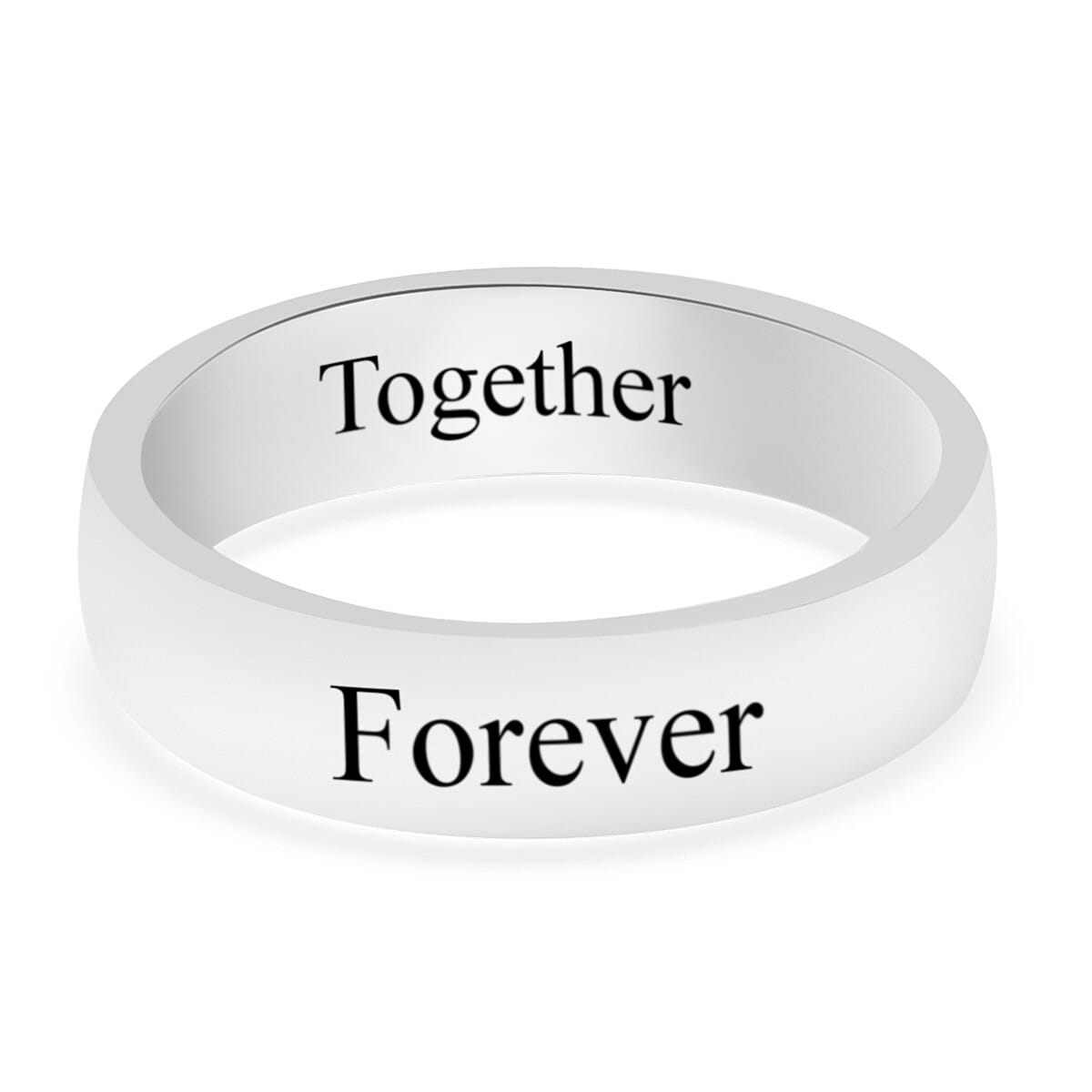 Personalised Engravable 950 Platinum  Band Ring, Platinum Wt. 8 Gms