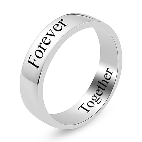 Personalised Engravable 950 Platinum  Band Ring, Platinum Wt. 8 Gms