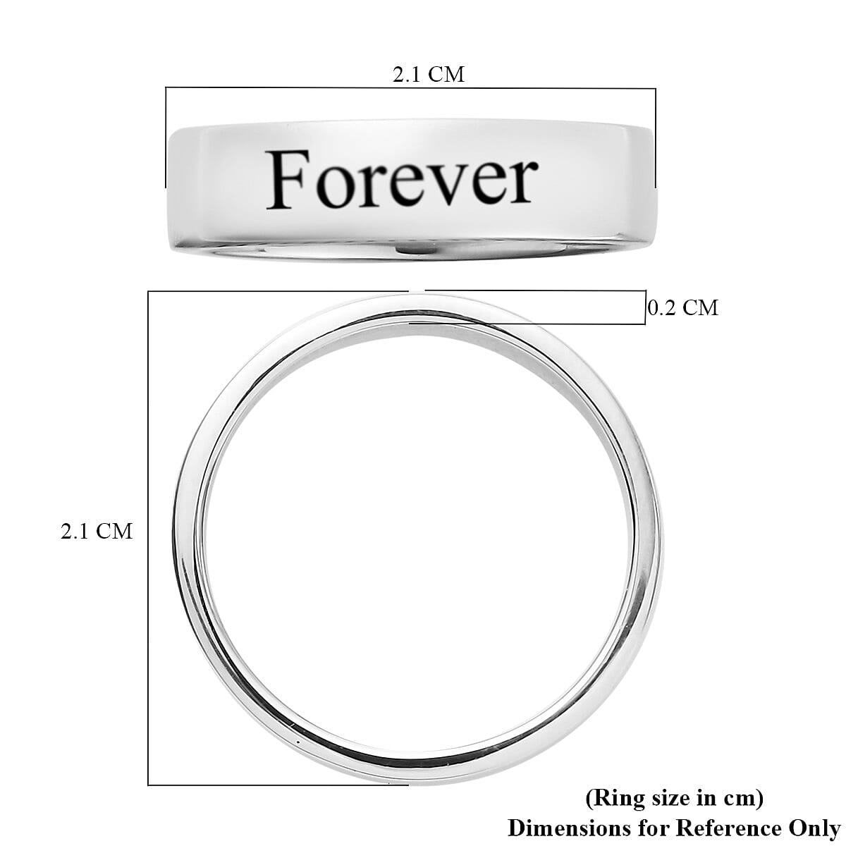 Personalised Engravable 950 Platinum  Band Ring, Platinum Wt. 8 Gms