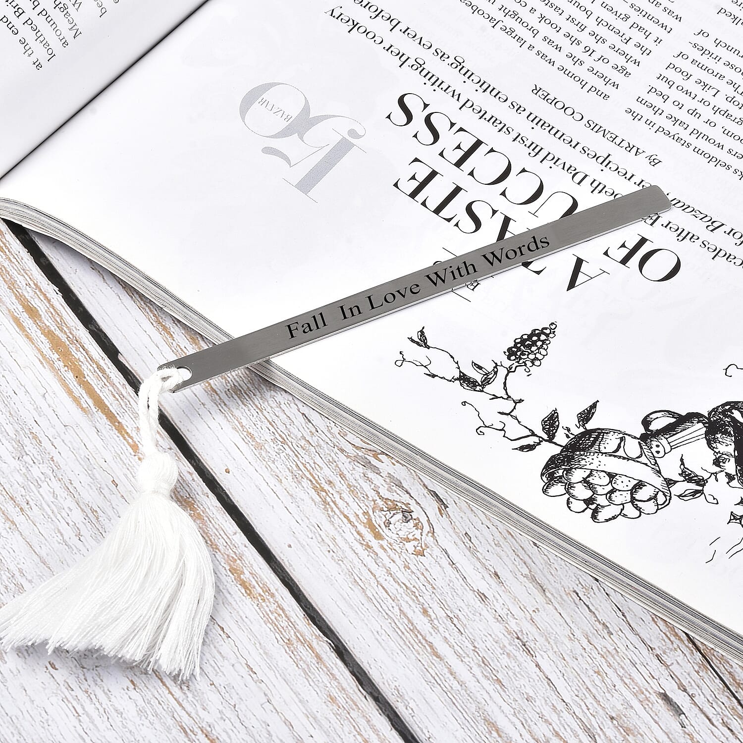 Personalised EngravableTassle Thin Book Mark