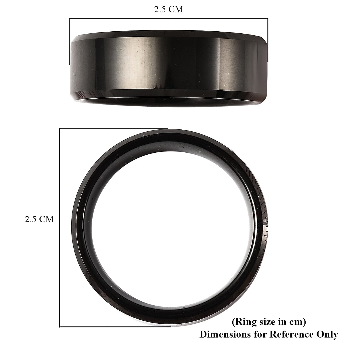 Personalised Engravable Natural TungstenSecret Message Band Ring