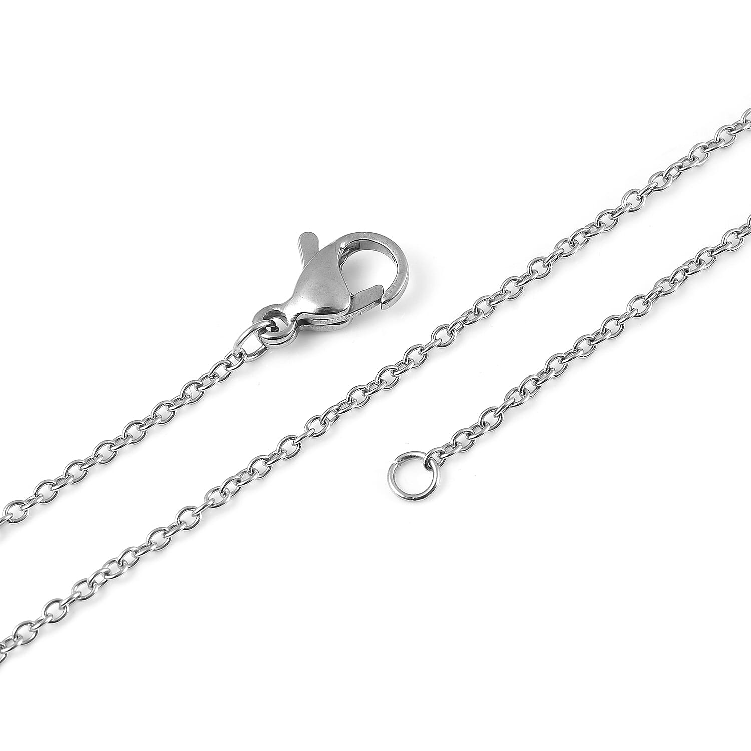 Personalised Engravable 4 Polo Charm Necklace with 20 Inch Chain In Stainless Steel