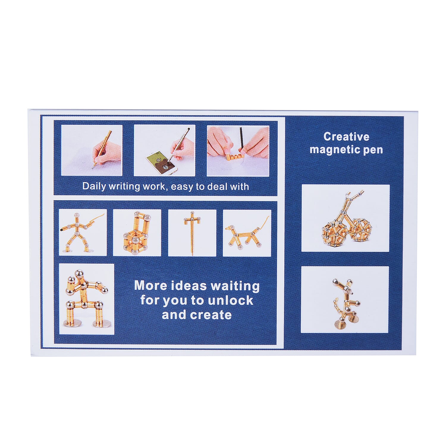 Personalised Engravable Decompression Magnetic Metal Ball Pen in a Gift Box - Black