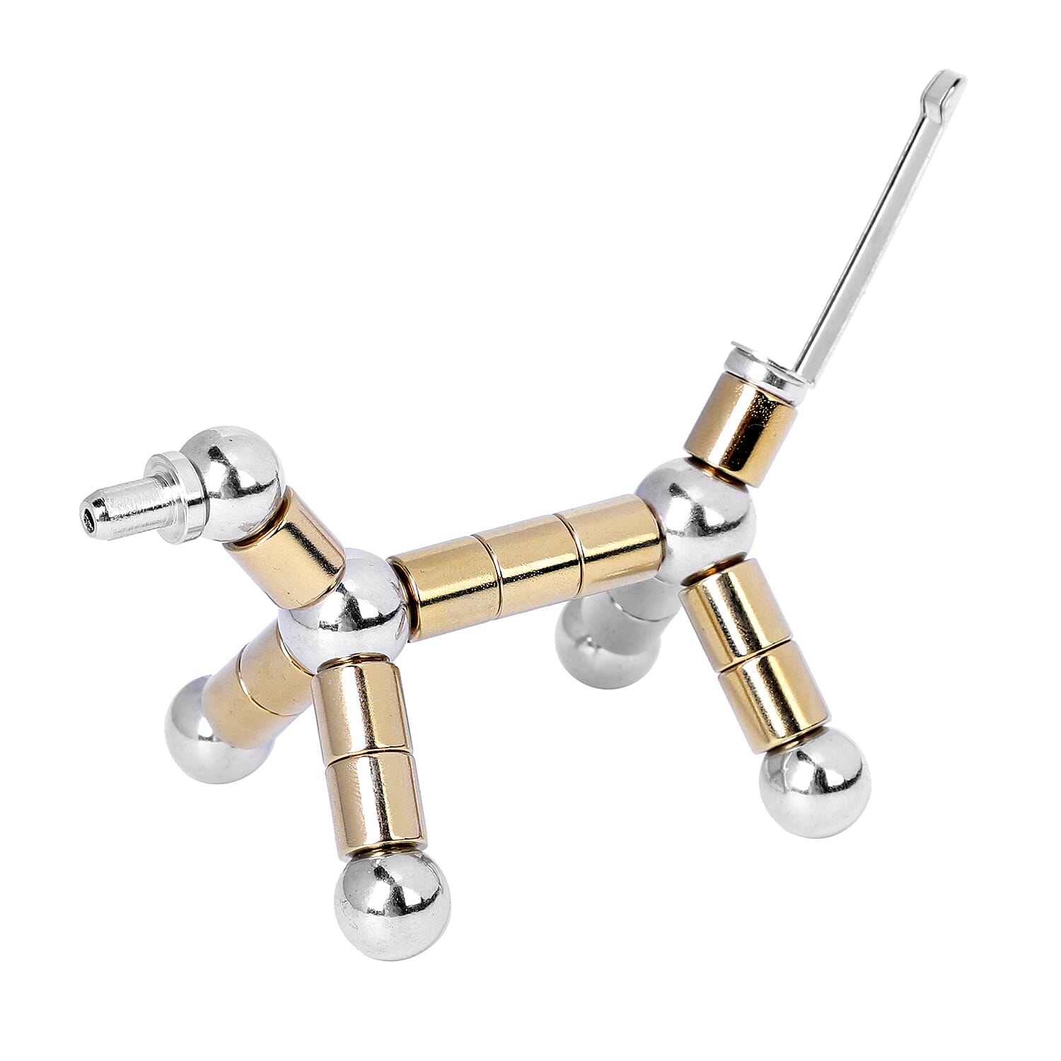 Personalised Engravable Decompression Magnetic Metal Ball Pen in a Gift Box - Gold