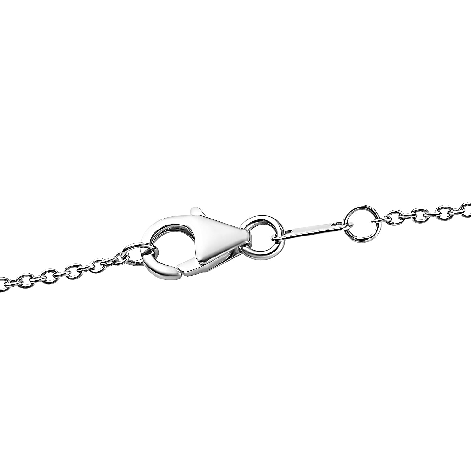 Personalised Three Names Necklace in Silver SIze 20", Font - Freehand521 BT