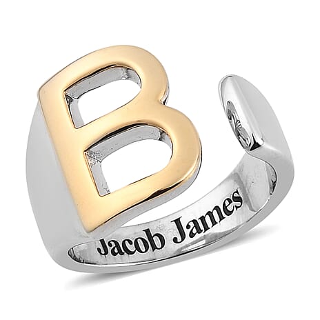 Personalised Engravable Initial B RIng
