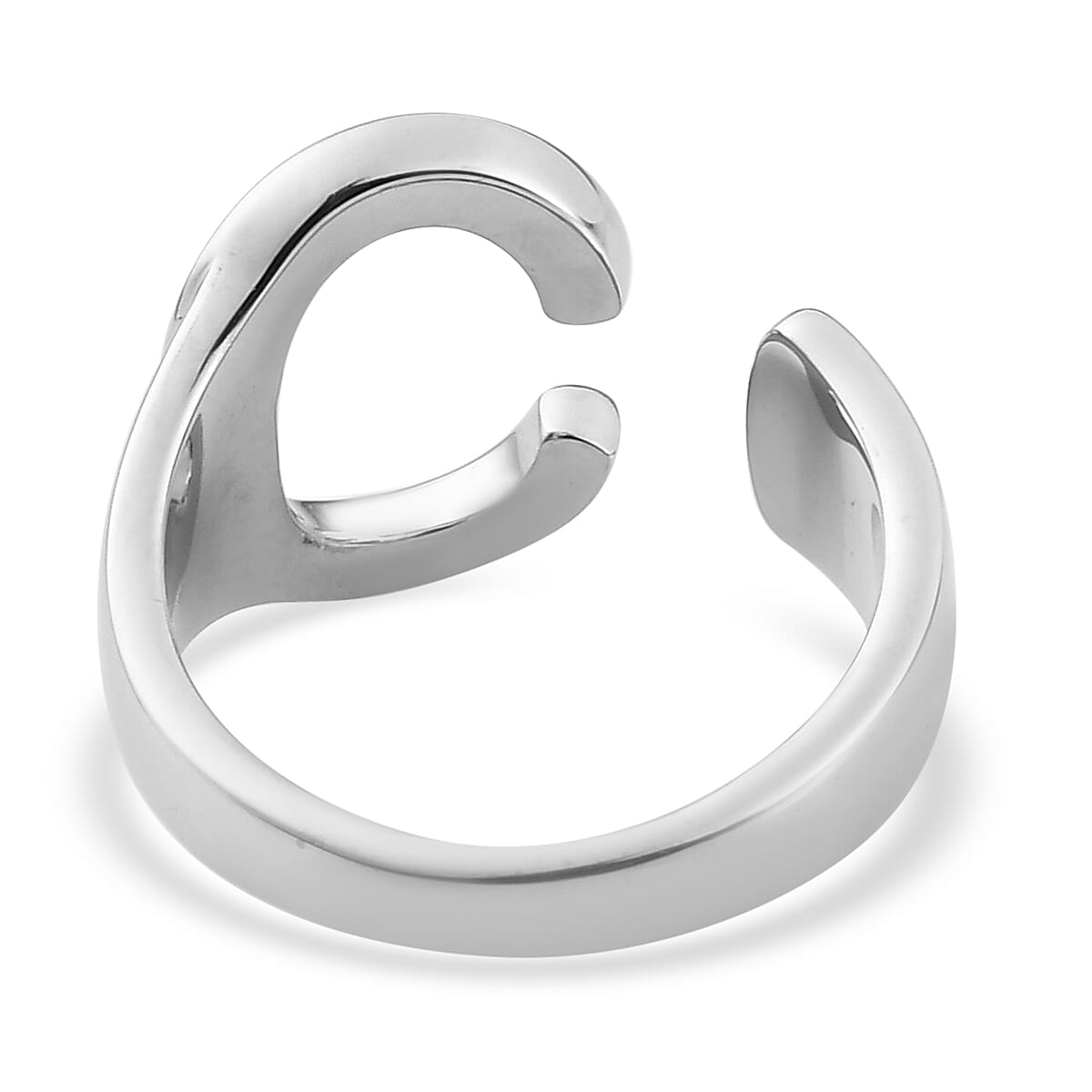 Personalised Engravable Initial C Ring