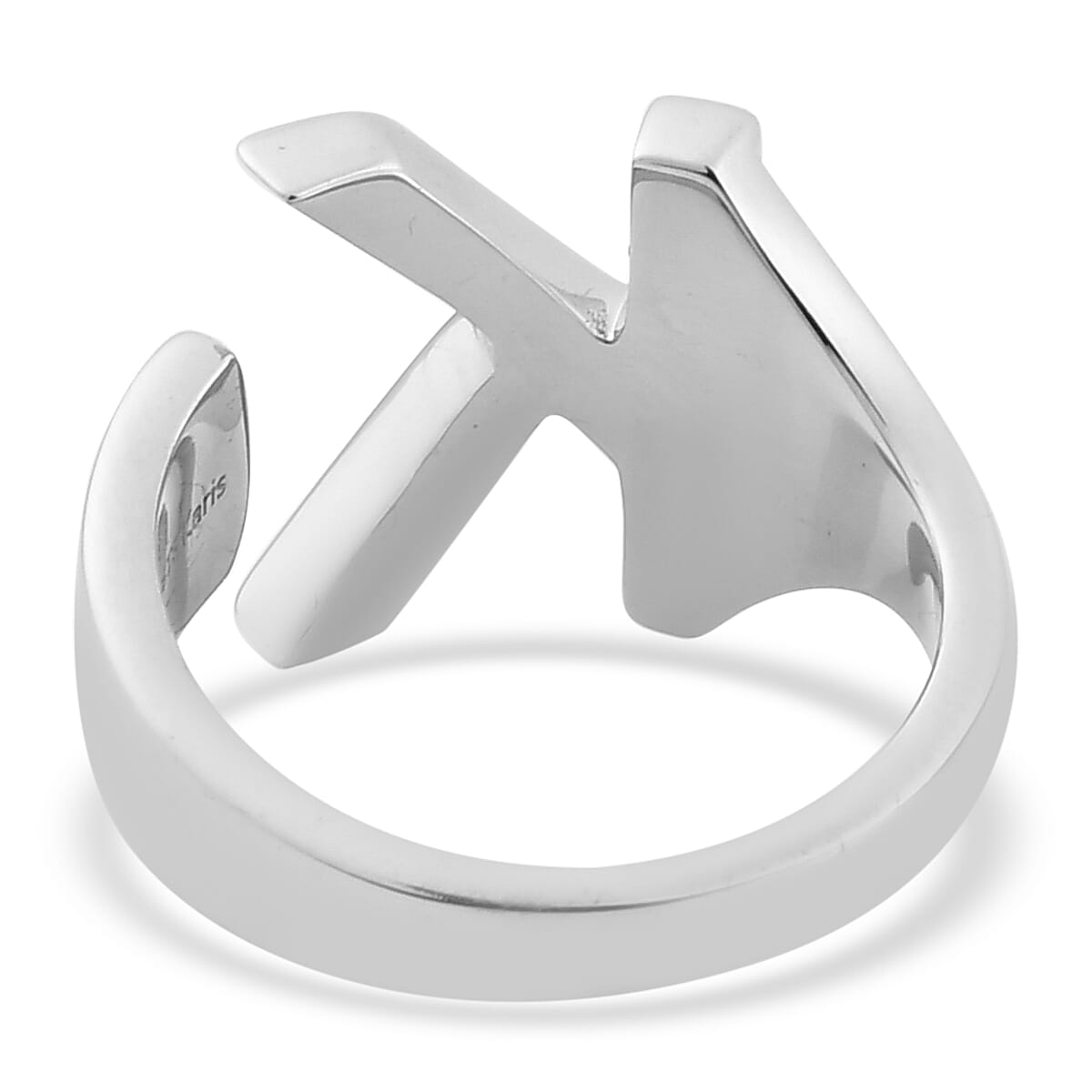 Personalised Engravable Initial K Ring