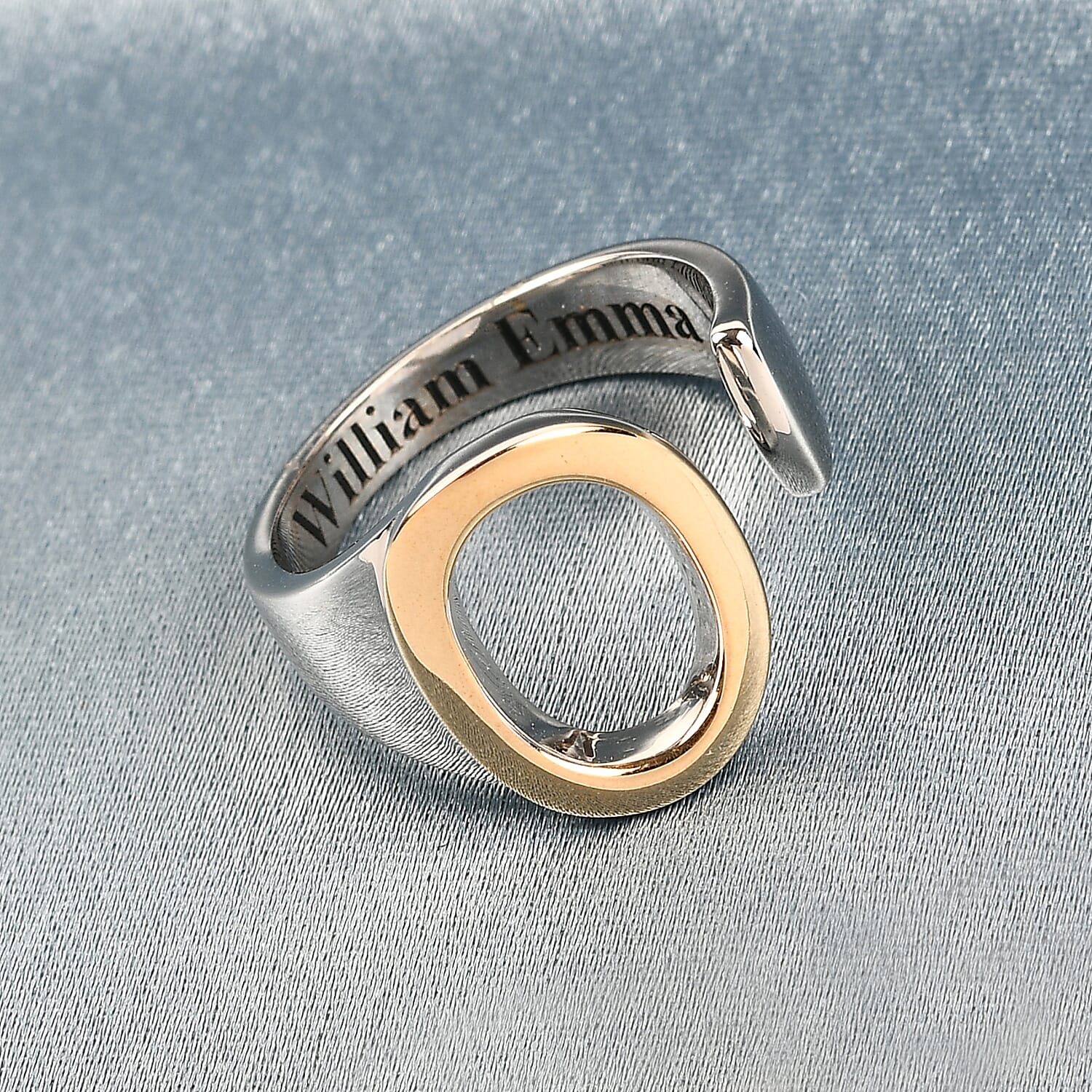 Personalised Engravable Initial O Ring