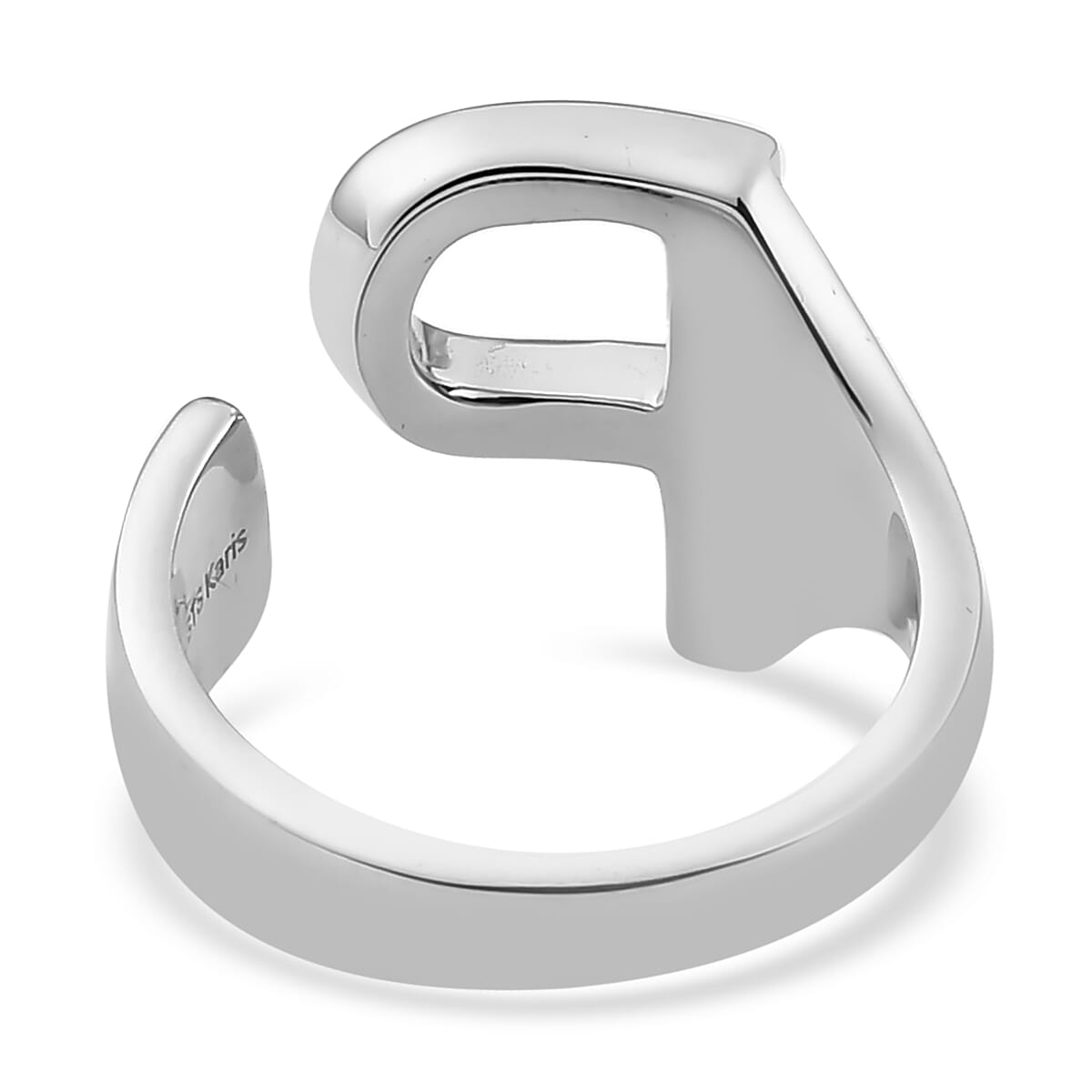 Personalised Engravable Initial P RIng