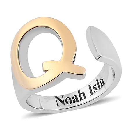 Personalised Engravable Initial Q Ring