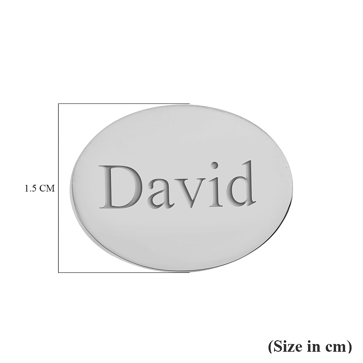 Personalised Engravable Oval Cufflinks in Stainless Steel