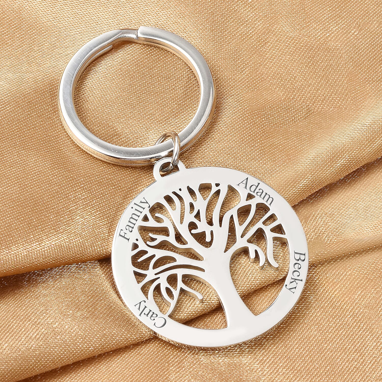 Personalised Engravable Tree of Life Key Chain