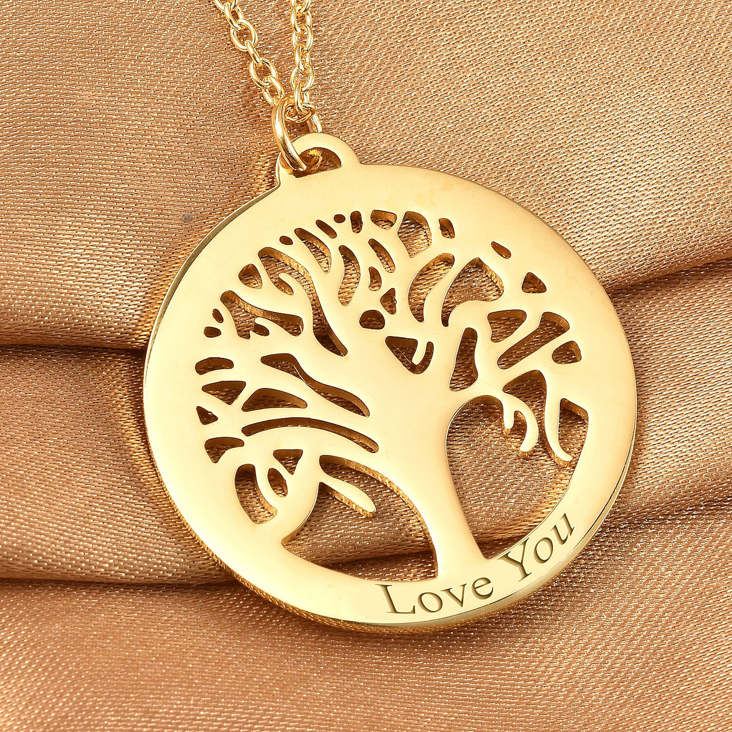 Personalised Engravable Tree of Life Necklace Size 20"