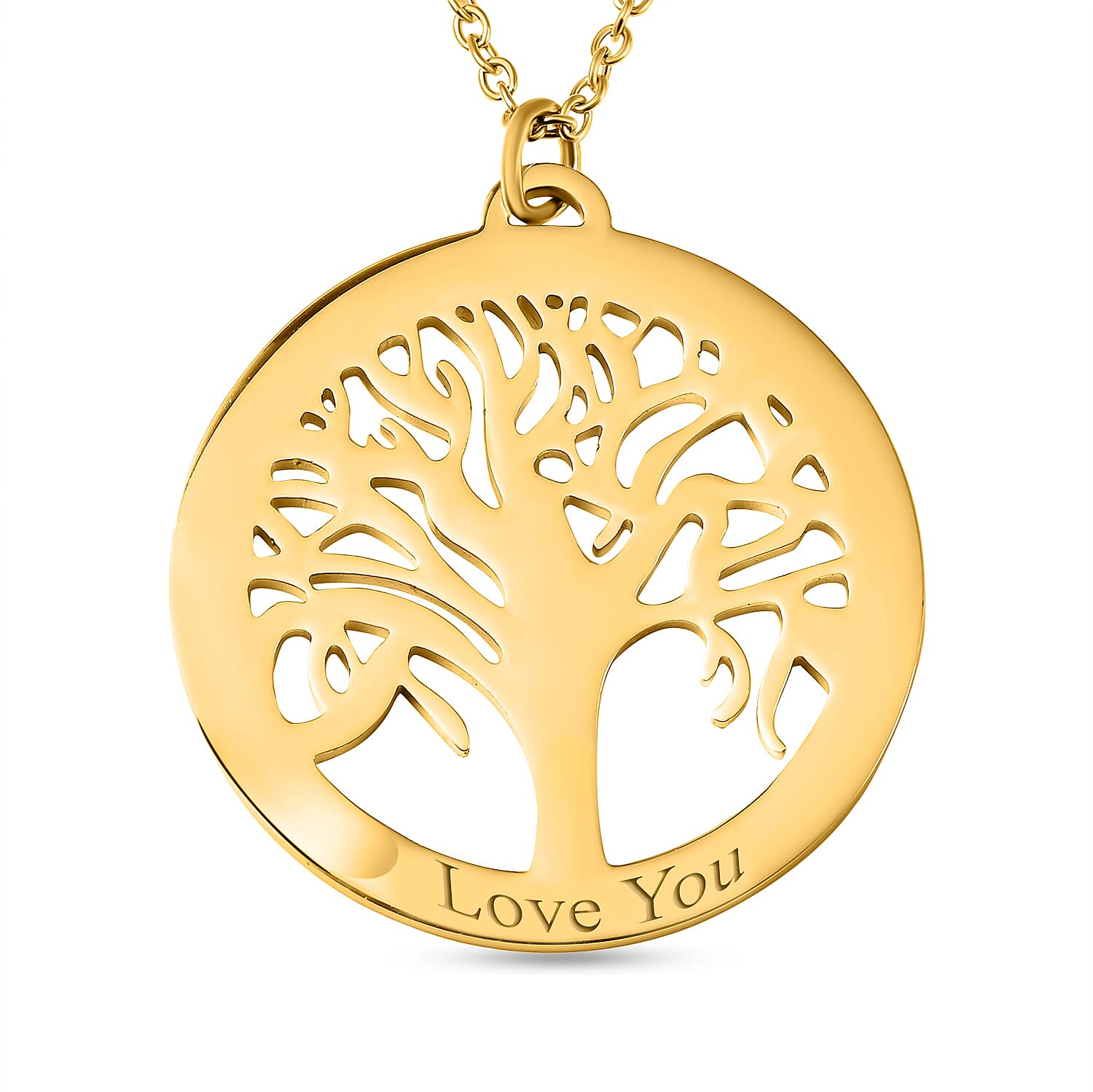 Personalised Engravable Tree of Life Necklace Size 20"