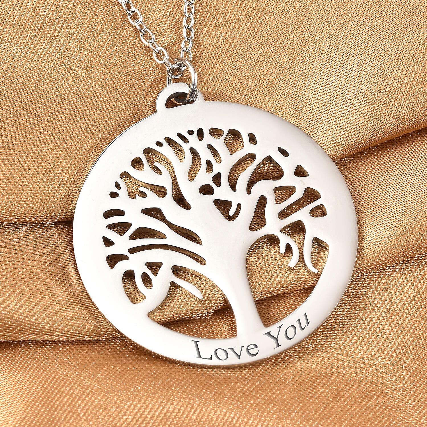 Personalised Engravable Tree of Life Necklace Size 20"