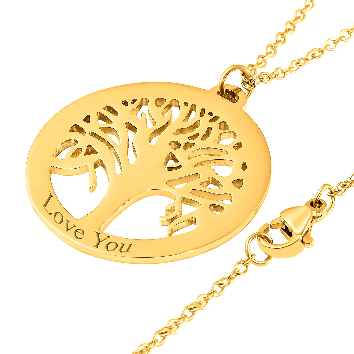 Personalised Engravable Tree of Life Necklace Size 20"