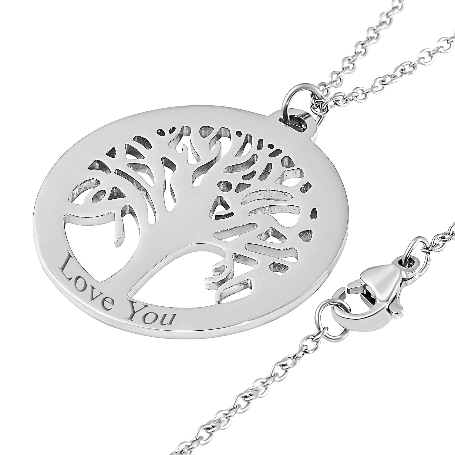 Personalised Engravable Tree of Life Necklace Size 20"