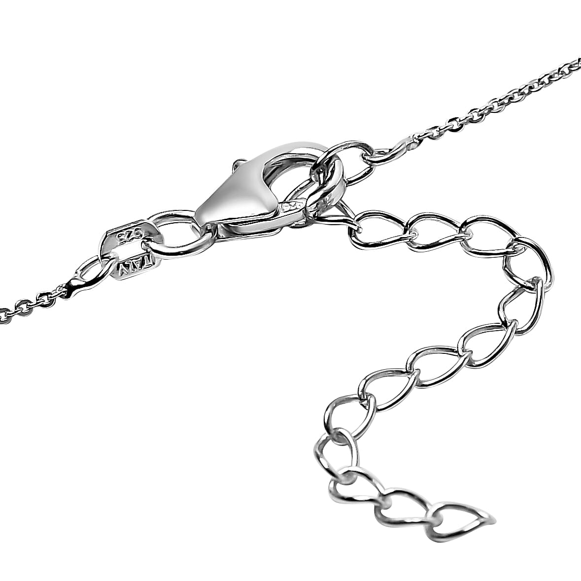 Personalised Alpha Name Necklace in Silver, Size 18-2 Inch