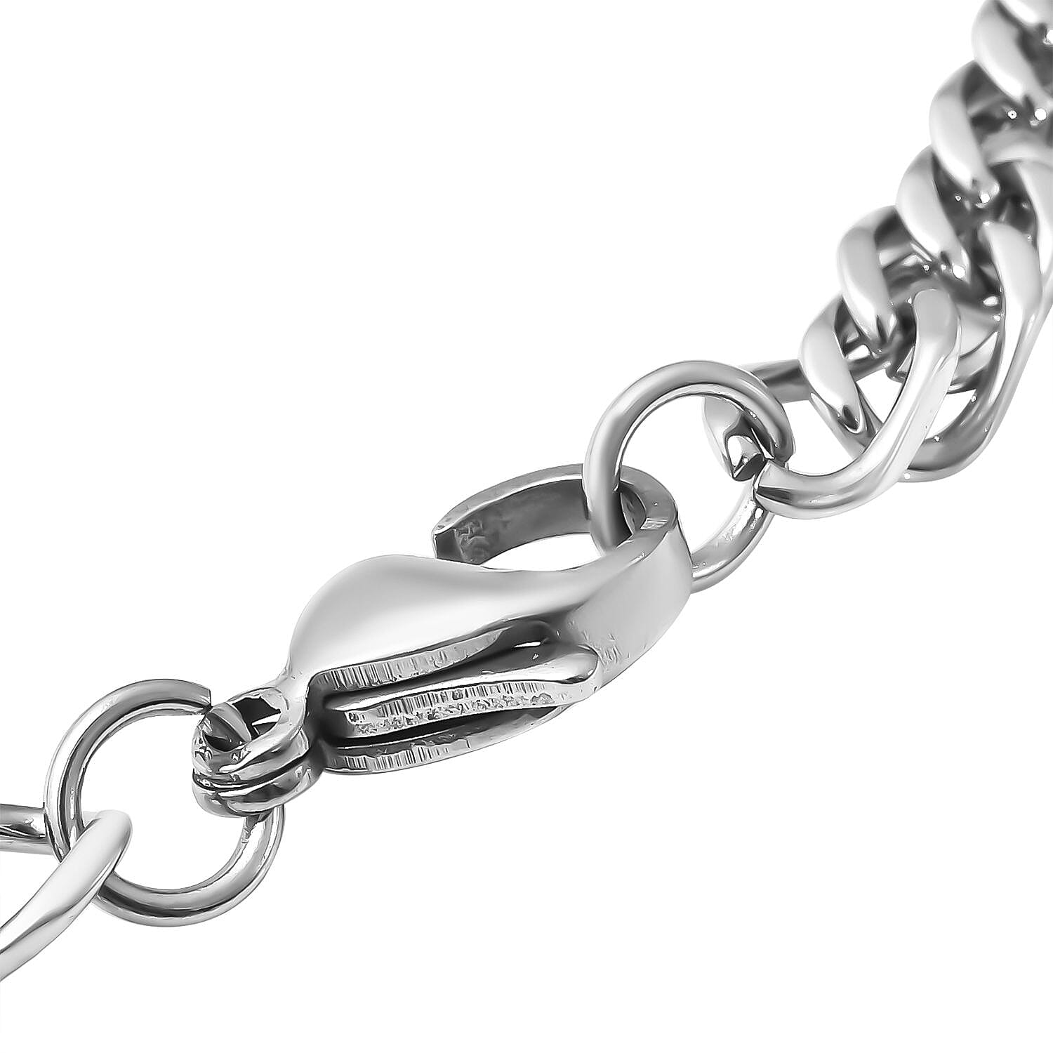 Personalised Engravable Bracelet With Lobster Clasp in Stainless Steel