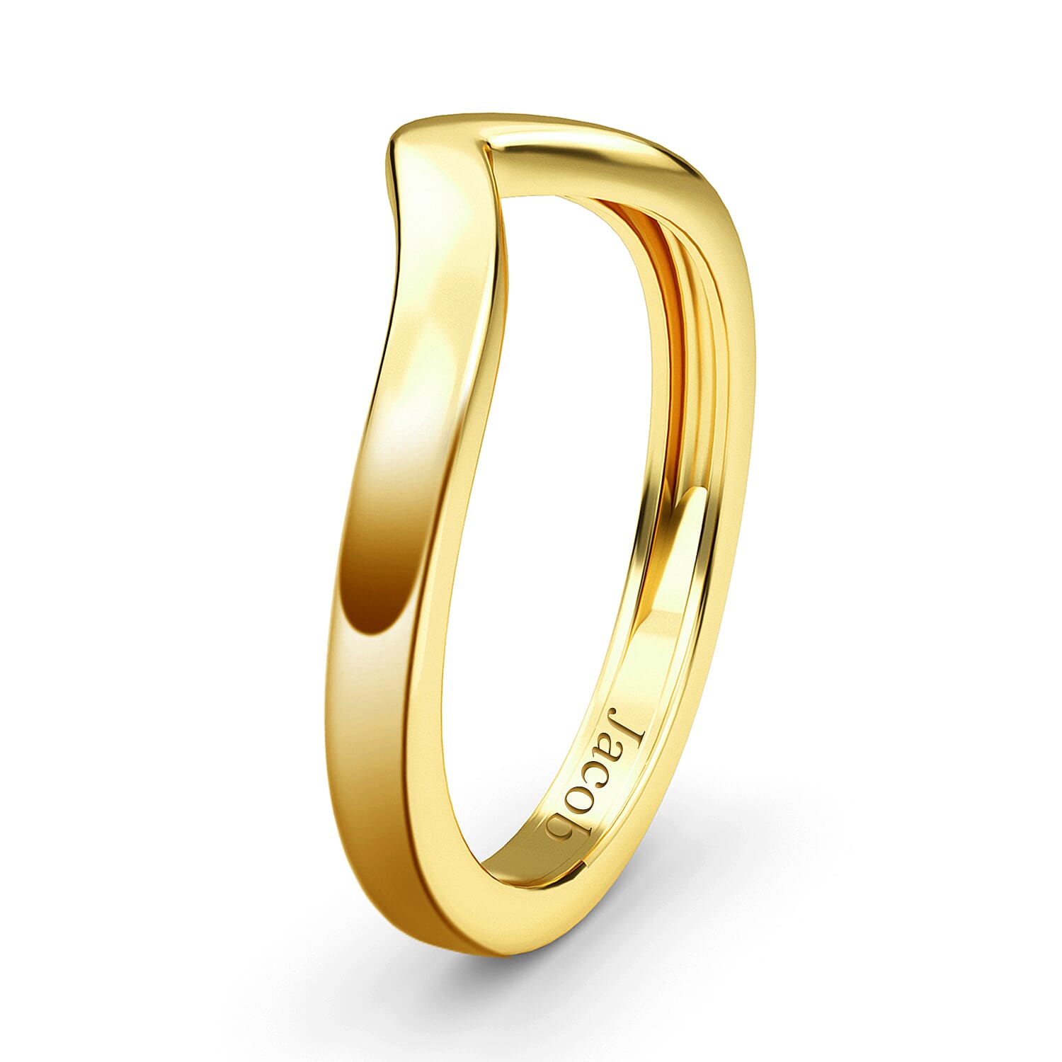 Personalised Engravable Wishbone Ring in Silver Personalised Engravable Wishbone Ring in Silver