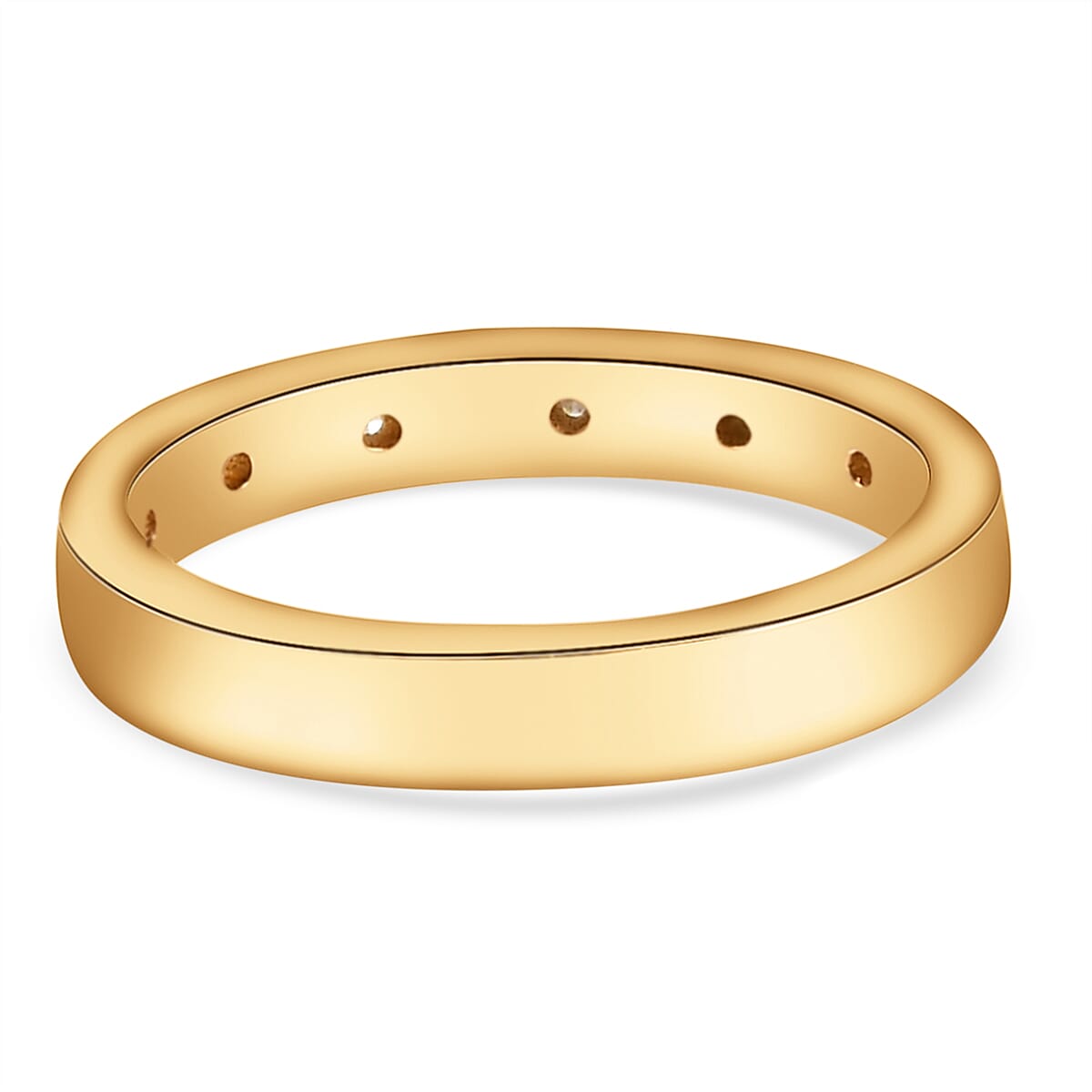 Personalised Engravable Diamond Band Ring in Sterling Silver