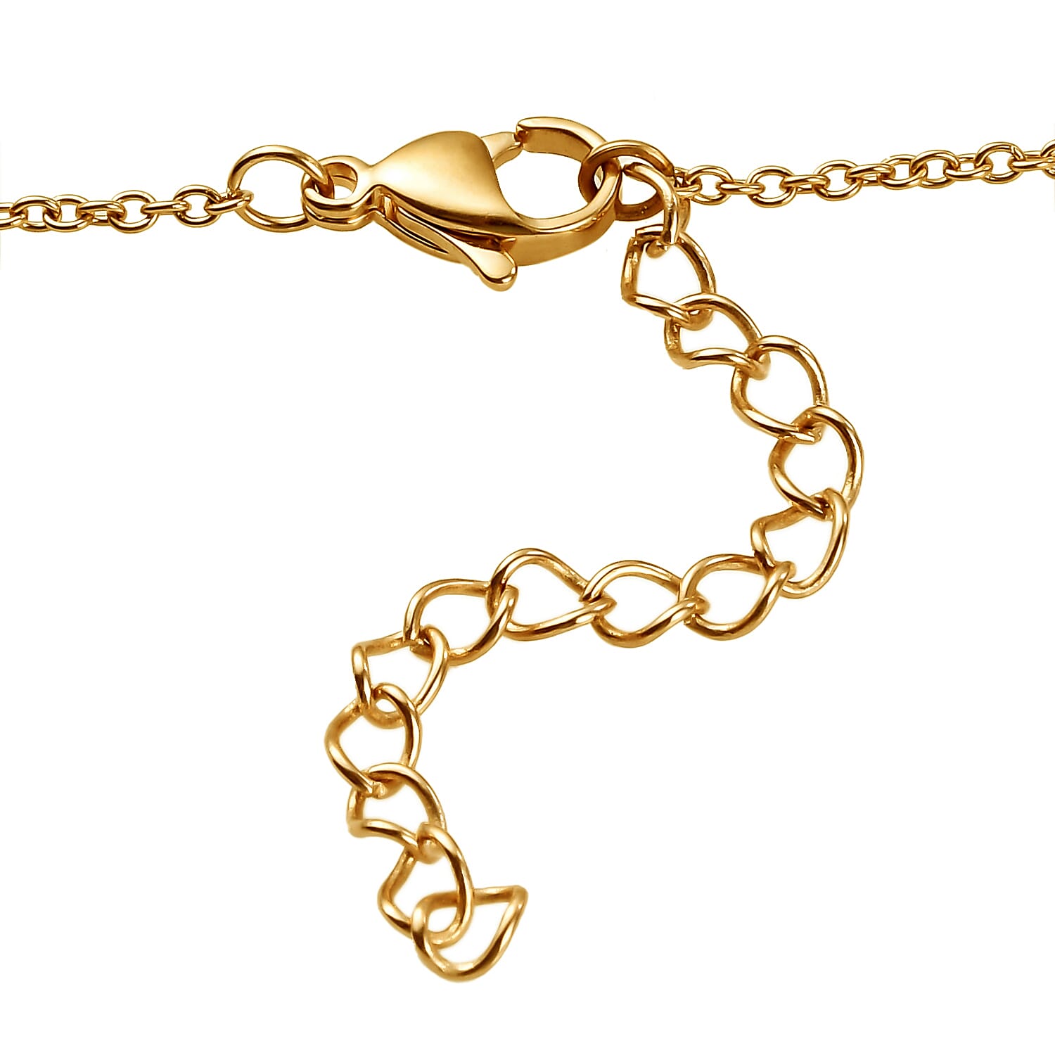 9K Gold Personalised Engravable Name Necklace, Size 18 Inch, Font - Script MT Bold