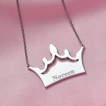 https://tjcuk.sirv.com/Products/D1/0/D10516/Personalised-Queen-Name-Necklace-in-Silver-Size-18+2-Inch-Font-Itali_D10516_1.jpg?w=342&h=342