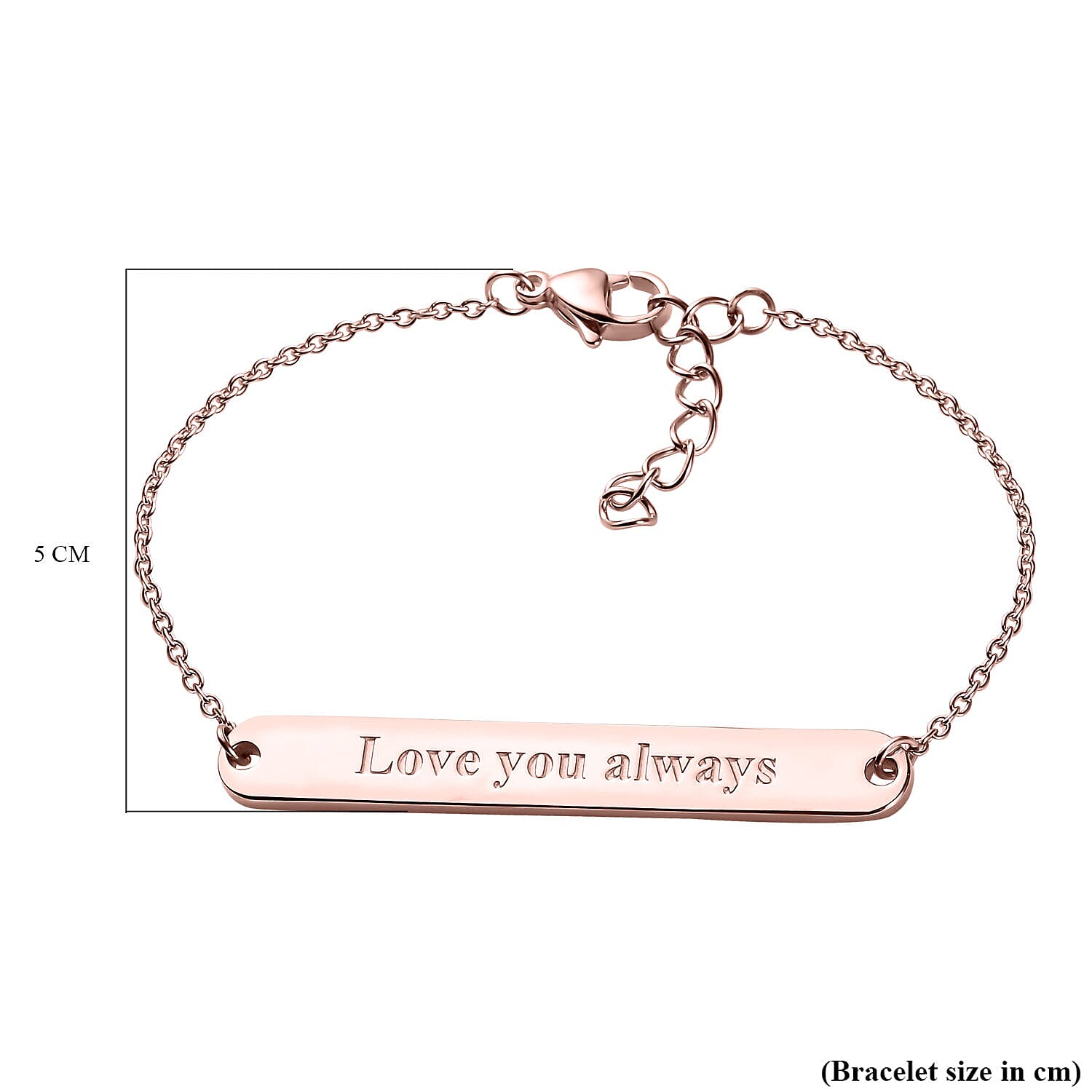 Personalised Engravable Name Bracelet in Silver, Size 7.25 Inch, Font - Italic